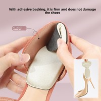 Sol Sepatu Hak Tinggi Wanita Busa Memori & Silikon Anti-aus Anti-jatuh Bantalan Tumit Tebal 4mm