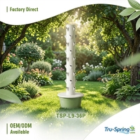 Système d'irrigation vertical domestique aquaponique automatique à 9 niveaux Tru-Spring avec pompe anti-UV pour une croissance plus rapide du sol, garantie 1 an