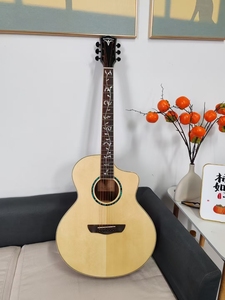 Guitare <span class=keywords><strong>acoustique</strong></span> D-4013 Bullfighter 40 pouces, corps en épicéa, chevalet en palissandre, tête de machine fermée, nut en ABS brillant de haute qualité - Product Image 6