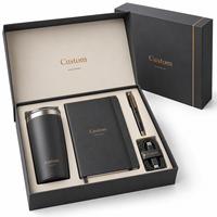 Coffret Cadeau d'Entreprise Personnalisé, Emballage Rigide de Luxe en Papier avec Insert pour Gobelet, Carnet, Stylo, Câble – Kits d'Affaires Exécutifs