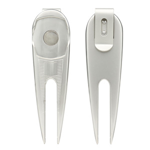 <b>Golf</b> Divot Tool With Magnetic Ball Marker Zinc Alloy Portable For Golfers - Product Image 1