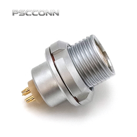 Conector Industrial de Empuje y Tracción Autoblocante de 4 Pines Serie T IP68 Resistente al Agua PSCCONN, EEG.0T.304.CPLR, EEG.1T.304.CPLR