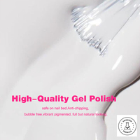 KODIES GEL 15ml Vernis à Ongles Gel Super Blanc Semi-Permanent UV Soak Off Manucure Française Qualité Salon LED Résine Vernis Nail Art