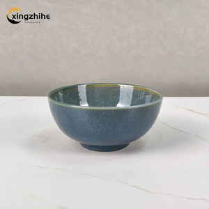 Service de table en céramique moderne <span class=keywords><strong>bleu</strong></span> en grès de 16 pièces avec glaçure réactive écologique, compatible lave-vaisselle et four, pour un usage domestique - Product Image 3