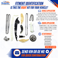 Kit de chaîne de distribution pour Audi EA888 Gen2 1.8 TFSI 2.0 TFSI A3 8P A4 B8 A5 8T Q5 8R 13 pièces 06H109158N Pièces de rechange