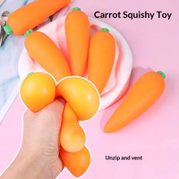 Jouet sensoriel en silicone ASMR réaliste en forme de carotte, nouveauté anti-stress pour les plus de 14 ans, fournisseur en gros