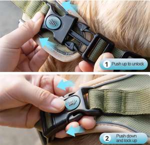 Collier personnalisé de luxe réglable en nylon camouflage de haute qualité pour animaux de compagnie pour grand chien - Product Image 3