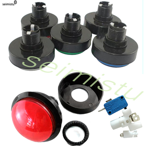 DC12V 60MM rotondo LED interruttore a pulsante illuminato microinterruttori macchina per videogiochi <span class=keywords><strong>Arcade</strong></span> custodie per monete metodo di pagamento - Product Image 4