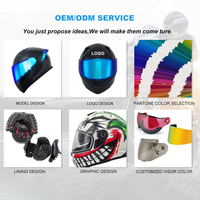 Casques de moto intégraux intelligents en fibre de carbone de haute qualité avec Bluetooth pour la course, vente en gros OEM
