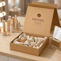 Boîte cadeau magnétique en papier kraft FSC personnalisée avec logo, fermeture magnétique rigide, emballage pour bijoux, cosmétiques, cadeaux