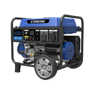 Dinking 5.5kw 5kw 가솔린 발전기 휴대용 가솔린 Genset 가솔린 발전기 1 년 보증, DK5500-G