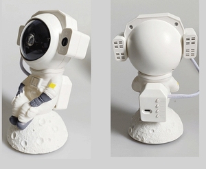 Lámpara de cielo estrellado de astronauta sentada en la luna - Product Image 6