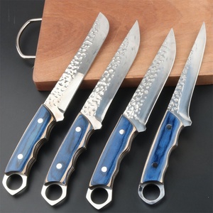 Stainless Steel Boning <b>Knife</b> Hand Forged Kitchen <b>Knives</b> <b>Set</b> Professional Chef <b>Knife</b> with Ring - Product Image 2