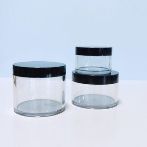 200 Ml Pet Plastic Jars Beauty Salon Containers Pot Thick Wall Recyclable Round Body Scrub Packaging Jars - Product Image 1