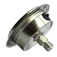 0-100 PSI Steel Pressure Gauge with 1.6/2.5 Accuracy and NPT/BSP/PT Threads for Water/Oil/Steam/Compressed Air Measurement