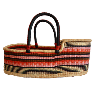 Vente en gros de paniers en jonc de mer naturel tissés à la main pour bébé Moïse Tissu artisanal utilisé pour les vêtements OEM accepté OEM fabriqué au Vietnam - Product Image 1