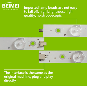 Bande de rétroéclairage <span class=keywords><strong>LED</strong></span> TV CEJJ-LB650Z-14S1P-M2835-A/LB-PC3030-GJUHD658X14ADM2-L B-3/R-H pour <span class=keywords><strong>Philips</strong></span> 65PUS6121 65PUF6656 7 + 7LED 3V - Product Image 4