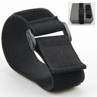 Sangle de rangement auto-adhésive en nylon élastique personnalisé, imperméable et ignifuge, boucle d'étiquette noire pour la salle des outils à la maison