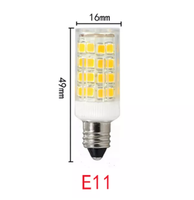 Lumière de base en céramique, bon prix, E11 E12 E14, corps AC110V AC220v 4w e11 ampoule led