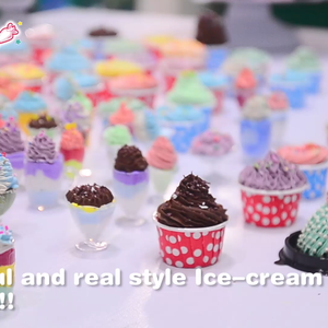 Étiquettes d'emballage OEM, pâte à <span class=keywords><strong>modeler</strong></span>, gâteaux décoratifs, ensemble de modelage, jouets en argile glacée, en Stock en chine, livraison gratuite - Product Image 4