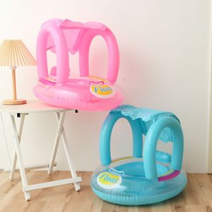 <b>Inflatable</b> Baby Swim <b>Float</b> With Sunshade And Handles For Pool Water Park Use - Product Image 1