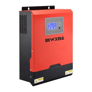 Inverter Tenaga Surya, 1kw 2kw 3kw 5kw Pure Sine Wave Hybrid Mppt Off Grid 24V 48V untuk Sistem Energi Surya