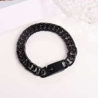 Bracelet en alliage de haute qualité pour homme, design maillons cubains, style robuste, accessoire de mode pour le quotidien, cadeau d'anniversaire