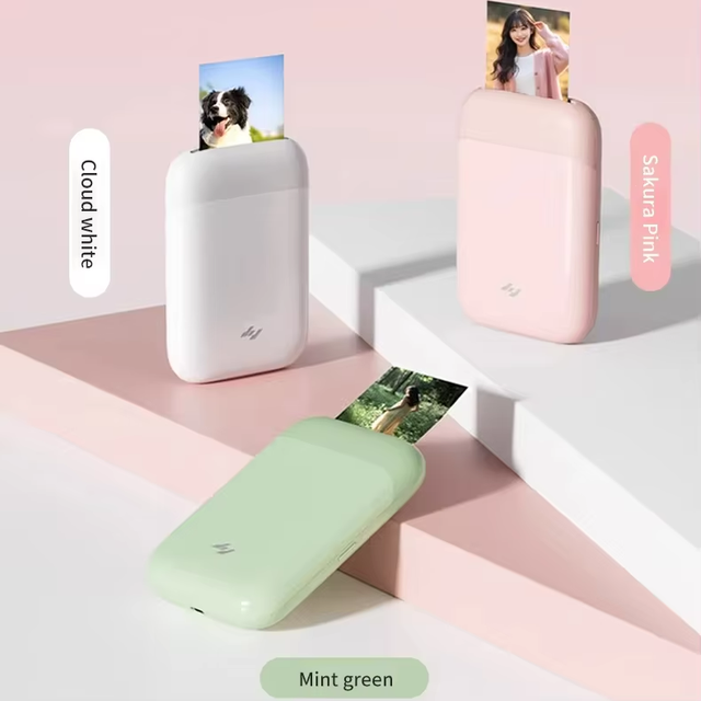 Factory Supply AR Pocket Color Photo Printer Small for Portable Home Mini Printer 3 Inch Sticky Backed Photo Paper