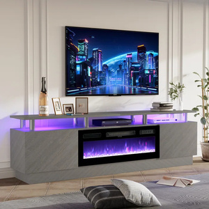 70 inch <span class=keywords><strong>TV</strong></span> tủ trung tâm giải trí với 36 inch được xây dựng trong Lò sưởi điện phương tiện truyền thông giao diện điều khiển <span class=keywords><strong>TV</strong></span> đứng với lò sưởi - Product Image 2