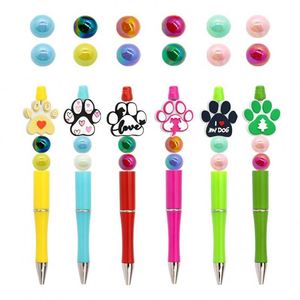 Decoraciones de Cuentas Coloridas Personalizadas para Bolígrafos de Plástico Redondos Creativos - Product Image 1