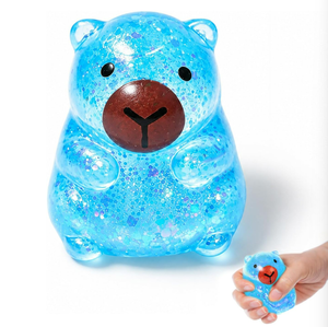 Juguete Blandito de Capibara con Purpurina, Animal de Peluche de Compresión Lenta Relleno de Maltosa, Alivio del Estrés, Regalo para Niños y Adultos, Alivio de la Ansiedad - Product Image 3