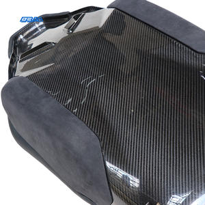 Sièges de voiture noirs en cuir Alcantara Nappa et fibre de carbone sèche personnalisables pour Lamborghini LP560 - Product Image 4