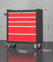 Carro de Herramientas Multifuncional Moderno de Acero, Resistente, con Sellado Suave, Ecológico, Impermeable y Ajustable para Muebles de Hotel y Ferretería