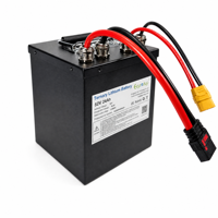 Paket Baterai Lithium 13S 14S 52V 24Ah 180A Isi Ulang dengan Casing Logam untuk E-bike/Skuter Dilengkapi Bluetooth BMS Terintegrasi