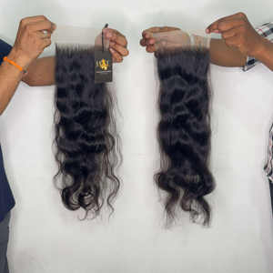 Fermeture frontale en dentelle HD 13x4 13x6 avec faisceaux, fermeture frontale en dentelle HD suisse pré-plumée, perruques frontale en dentelle oreille à oreille - Product Image 1