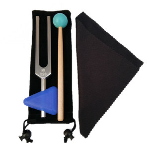 Yasutai Aluminum Alloy Tuning Fork 528Hz With <b>Percussion</b> Hammer For Yoga Therapy <b>Massage</b> Kit - Product Image 4