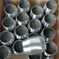 Convertisseur catalytique universel 100 200 300 400 cellules, substrat métallique en acier inoxydable TWC Euro 4 pour la réparation des échappements de toutes les voitures