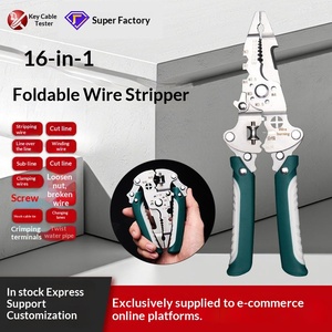 Cortador de Cables Plegable Tipo Tijera para Tarjetas de Acceso, Pelacables Manual Multifuncional para Cableado de Líneas Telefónicas - Product Image 1