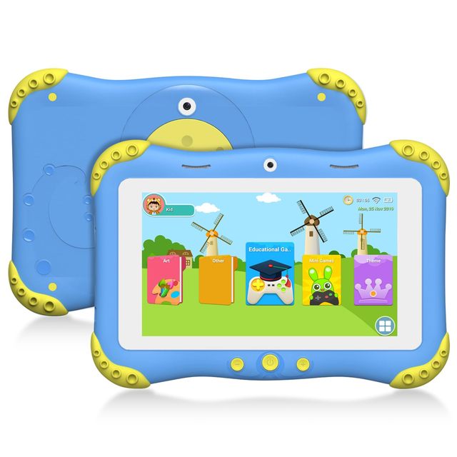 Factory OEM 7 Inch Octa-Core Android 15 Kids Tablet PC with Iwawa for Parental Control, Dual Camera WIFI 6 Learning Tablet PC