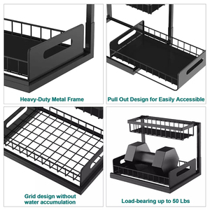 OEM 2-Layer Foldable <strong>Drawer</strong> Kitchen Bathroom <strong>Organizer</strong> Desktop <strong>Organizer</strong> <strong>Spice</strong> Rack Under Sink <strong>Organizer</strong> - Product Image 6