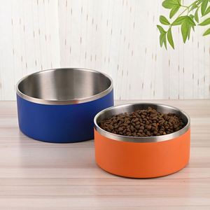 Bol à eau pour chien en acier inoxydable de grande capacité 64 oz, intérieur lisse et sans couture, sans résidus de nourriture - Product Image 2
