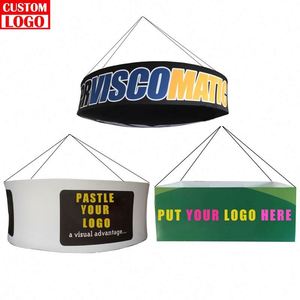 Banner Circular Colgante de Tela Tensada para Techo, para Ferias Comerciales, Exhibiciones, Publicidad, con Bolsa de Transporte - Product Image 1