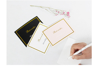 Fabricante profesional de papel personalizado Tarjeta de agradecimiento para impresión de pequeñas empresas