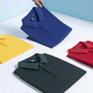 Katoenen Korte Mouwen Werkkleding T-Shirt Corporate Team Reclame Cultuur Revers Polo Shirt Sport Fitness Tops Aangepast Logo