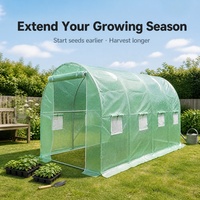 Serre de jardin 4x2x2m pour culture de plantes, extension pour la saison printemps-automne