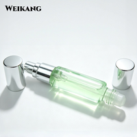 Flacon de parfum en verre à double extrémité de 10 ml, vaporisateur et flacon roll-on pour parfum, huile essentielle, cosmétique
