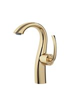 Grifo de Baño Europeo de Lujo Moderno con Acabado Cromado, Montado en Cubierta, Monomando de Latón con Mezclador de Agua Fría/Caliente para Lavabo