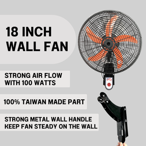 Grille en plastique de 18 pouces 5ABS lame 220V ventilateur mural pour usage domestique - Product Image 5