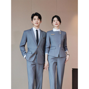 Unisex Professional Three Piece Suit Set Long Sleeve Polyester Workwear For Commute Spring 2026 - Product Image 4