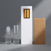 WOGU 10ml Botol Parfum Elektroplated Perak Hitam Emas Kaca Face Mist Hadiah Kemasan Kosmetik Botol Semprot Parfum Kosong